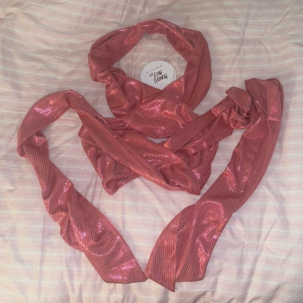 Pink Embellished Sarong/Top